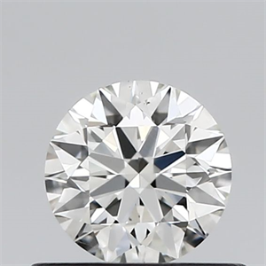 Picture of Natural Diamond 0.51 Carats, Round with Excellent Cut, H Color, SI1 Clarity and Certified by IGI