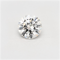 Natural Diamond 2.50 Carats, Round with Excellent Cut, K Color, SI2 Clarity and Certified by GIA