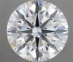 Picture of Natural Diamond 2.07 Carats, Round with Excellent Cut, F Color, IF Clarity and Certified by GIA