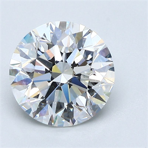 Picture of Natural Diamond 2.02 Carats, Round with Excellent Cut, F Color, VS1 Clarity and Certified by GIA