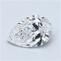 Natural Diamond 1.00 Carats, Pear with  Cut, E Color, VS1 Clarity and Certified by GIA