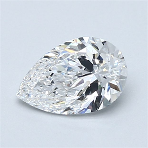 Picture of Natural Diamond 1.00 Carats, Pear with  Cut, E Color, VS1 Clarity and Certified by GIA