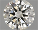 Natural Diamond 0.50 Carats, Round with Excellent Cut, I Color, VS2 Clarity and Certified by IGI