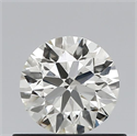 Natural Diamond 0.55 Carats, Round with Excellent Cut, J Color, VVS2 Clarity and Certified by IGI