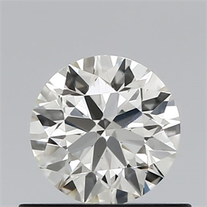 Picture of Natural Diamond 0.55 Carats, Round with Excellent Cut, J Color, VVS2 Clarity and Certified by IGI