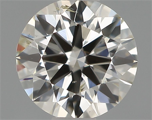 Picture of Natural Diamond 0.50 Carats, Round with Excellent Cut, H Color, SI1 Clarity and Certified by IGI