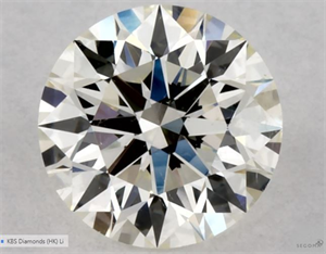 Picture of Natural Diamond 0.50 Carats, Round with Excellent Cut, J Color, SI2 Clarity and Certified by GIA