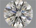 Natural Diamond 0.61 Carats, Round with Excellent Cut, I Color, VS2 Clarity and Certified by IGI