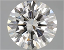 Natural Diamond 3.04 Carats, Round with Excellent Cut, H Color, SI2 Clarity and Certified by GIA