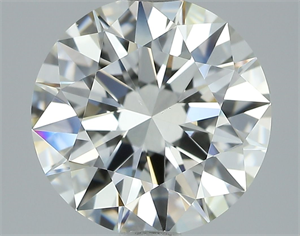 Picture of Natural Diamond 2.01 Carats, Round with Excellent Cut, I Color, VVS2 Clarity and Certified by GIA