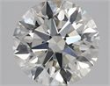 Natural Diamond 1.53 Carats, Round with Excellent Cut, H Color, VVS2 Clarity and Certified by GIA