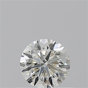 Picture of Natural Diamond 0.54 Carats, Round with Good Cut, K Color, VS2 Clarity and Certified by GIA