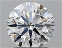 Natural Diamond 1.50 Carats, Round with Excellent Cut, G Color, SI1 Clarity and Certified by GIA