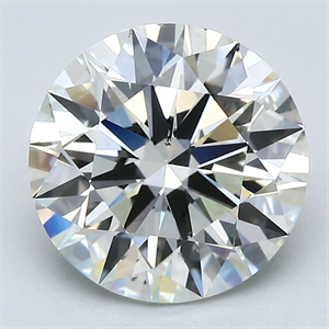 Picture of Natural Diamond 3.01 Carats, Round with Excellent Cut, J Color, SI1 Clarity and Certified by GIA