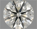 Natural Diamond 0.42 Carats, Round with Excellent Cut, I Color, VVS2 Clarity and Certified by IGI