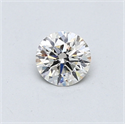 Natural Diamond 0.42 Carats, Round with Excellent Cut, I Color, VS2 Clarity and Certified by GIA