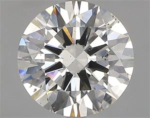 Picture of Natural Diamond 2.01 Carats, Round with Excellent Cut, I Color, SI2 Clarity and Certified by GIA