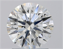 Natural Diamond 1.51 Carats, Round with Excellent Cut, E Color, VS2 Clarity and Certified by GIA