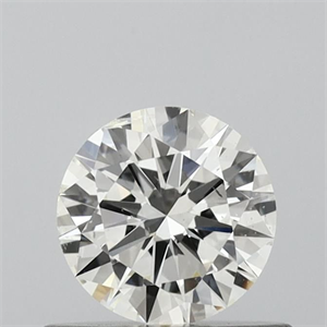 Picture of Natural Diamond 0.50 Carats, Round with Very Good Cut, I Color, SI2 Clarity and Certified by GIA