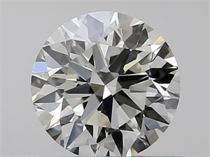 Picture of Natural Diamond 0.40 Carats, Round with Excellent Cut, K Color, VVS2 Clarity and Certified by GIA