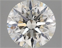 Natural Diamond 0.40 Carats, Round with Excellent Cut, J Color, VVS2 Clarity and Certified by GIA