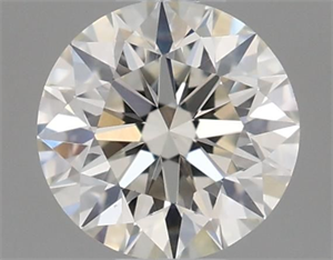 Picture of Natural Diamond 0.40 Carats, Round with Excellent Cut, J Color, VVS2 Clarity and Certified by GIA