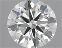 Natural Diamond 0.50 Carats, Round with Excellent Cut, J Color, VS1 Clarity and Certified by IGI