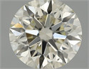 Natural Diamond 0.40 Carats, Round with Excellent Cut, J Color, VS2 Clarity and Certified by IGI