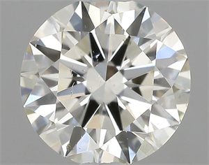 Picture of Natural Diamond 0.50 Carats, Round with Excellent Cut, K Color, SI1 Clarity and Certified by GIA