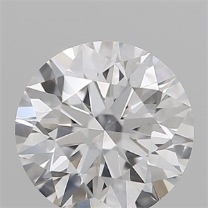 Picture of Natural Diamond 0.51 Carats, Round with Excellent Cut, D Color, I1 Clarity and Certified by GIA