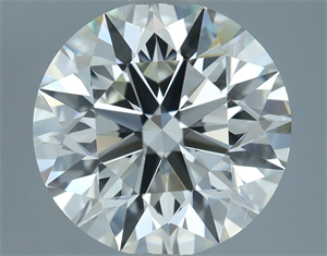 Picture of Natural Diamond 2.50 Carats, Round with Excellent Cut, H Color, VS2 Clarity and Certified by IGI