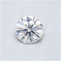 Natural Diamond 0.48 Carats, Round with Very Good Cut, F Color, I1 Clarity and Certified by GIA