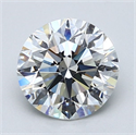 Natural Diamond 2.00 Carats, Round with Excellent Cut, F Color, SI1 Clarity and Certified by GIA