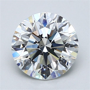 Picture of Natural Diamond 2.00 Carats, Round with Excellent Cut, F Color, SI1 Clarity and Certified by GIA