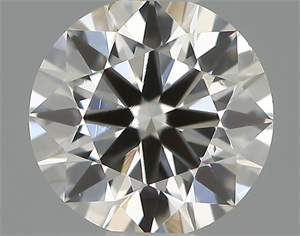 Picture of Natural Diamond 0.50 Carats, Round with Excellent Cut, I Color, VS2 Clarity and Certified by IGI