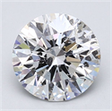 Natural Diamond 2.02 Carats, Round with Excellent Cut, D Color, I1 Clarity and Certified by GIA