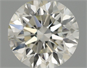 Natural Diamond 0.50 Carats, Round with Excellent Cut, H Color, VS2 Clarity and Certified by IGI