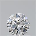 Natural Diamond 0.42 Carats, Round with Excellent Cut, F Color, SI1 Clarity and Certified by GIA