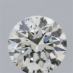 Picture of Natural Diamond 0.52 Carats, Round with Excellent Cut, H Color, SI1 Clarity and Certified by IGI