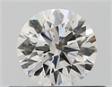 Natural Diamond 0.40 Carats, Round with Excellent Cut, G Color, SI1 Clarity and Certified by GIA