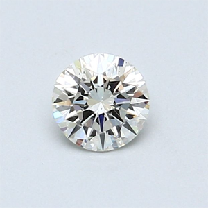 Picture of Natural Diamond 0.45 Carats, Round with Excellent Cut, J Color, VS2 Clarity and Certified by GIA