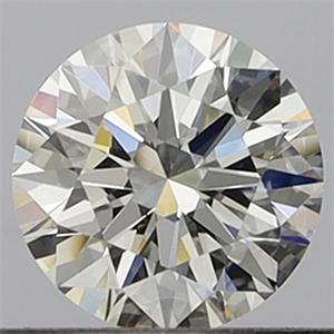 Picture of Natural Diamond 0.41 Carats, Round with Excellent Cut, F Color, VVS2 Clarity and Certified by GIA