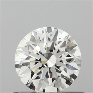 Picture of Natural Diamond 0.56 Carats, Round with Excellent Cut, I Color, SI1 Clarity and Certified by GIA