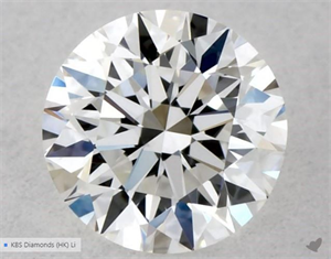 Picture of Natural Diamond 0.40 Carats, Round with Excellent Cut, E Color, VS1 Clarity and Certified by GIA