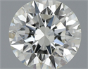 Natural Diamond 0.50 Carats, Round with Excellent Cut, J Color, VS2 Clarity and Certified by IGI