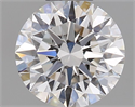 Natural Diamond 0.41 Carats, Round with Excellent Cut, I Color, IF Clarity and Certified by GIA