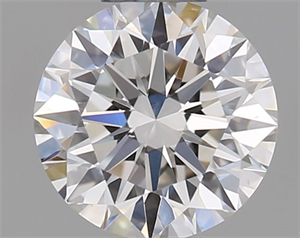 Picture of Natural Diamond 0.41 Carats, Round with Excellent Cut, I Color, IF Clarity and Certified by GIA