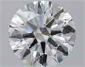 Natural Diamond 2.20 Carats, Round with Excellent Cut, E Color, VVS2 Clarity and Certified by GIA