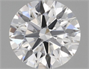 Natural Diamond 0.41 Carats, Round with Excellent Cut, F Color, IF Clarity and Certified by GIA