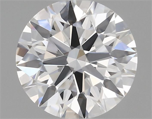 Picture of Natural Diamond 0.41 Carats, Round with Excellent Cut, F Color, IF Clarity and Certified by GIA